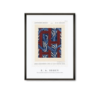 E.A.Seguy - Fern pochoir pattern in Art Deco oriental style