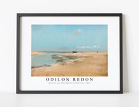 Odilon Redon - Beach at Low Tide (Mouth of the River) 1869
