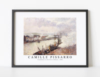 Camille Pissarro - Steamboats in the Port of Rouen 1896