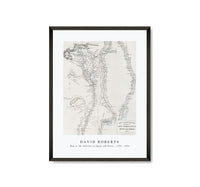 David Roberts - Map to the sketches in Egypt and Nubai-1796-1864