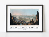 Giovanni Battista Belzoni - Exterior view of the two temples at Ybsambul illustration from the kings tombs in Thebes 1778-1823