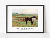 Odilon Redon - Horse in a Meadow 1871
