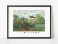 Claude Monet - The Artist's Garden in Argenteuil, A Corner of the Garden with Dahlias 1873