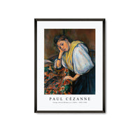 Paul Cezanne - Young Italian Woman at a Table 1895-1900