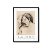 Paul Gauguin - Heads of Tahitian Women, Frontal and Profile Views 1891-1893