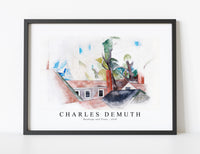 Charles demuth - Rooftops and Trees-1918