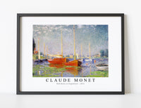 Claude Monet - Red Boats at Argenteuil 1875