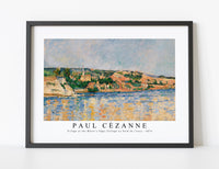 Paul Cezanne - Village at the Water's Edge (Village au bord de l'eau) 1876
