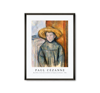 Paul Cezanne - Boy With a Straw Hat (L'Enfant au Chapeau de Paille) 1896