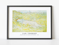 Jan Toorop - Woman Lying in the Dunes near Noordwijk (1902)