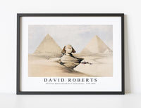 David Roberts - The Great Sphinx Pyramids of Gizeh (Giza)-1796-1864