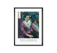 Paul Gauguin - Woman in front of a Still Life by Cézanne 1890