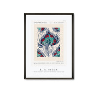 E.A.Seguy - Botanical pochoir pattern in Art Nouveau oriental style