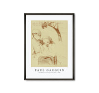 Paul gauguin - Sad Woman is Sitting with a Man 1889