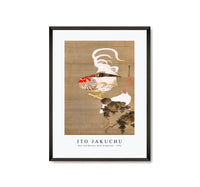 Ito Jakuchu - Hen and Rooster with Grapevine (1792)
