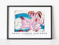 Ernst Ludwig Kirchner - Three Bathers by Stones 1913