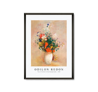 Odilon Redon - Vase of Flowers (Pink Background) (1906)