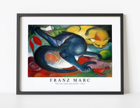 Franz Marc - Two cats, blue and yellow 1912