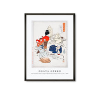 Ogata Gekko - The Sculptor Hidari Jingorō Watching his Work Come to Life (ca. 1887)