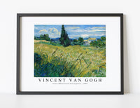 Vincent Van Gogh - Green Wheat Field with Cypress 1889