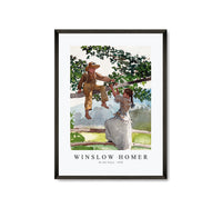 winslow homer - On the Fence-1878