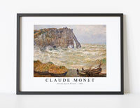 Claude Monet - Stormy Sea in Étretat 1883
