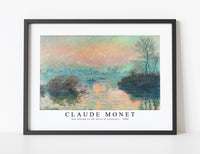 Claude Monet - Sun setting on the Seine at Lavacourt 1880