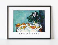 Paul Cezanne - Still Life with Apples and a Pot of Primroses 1890