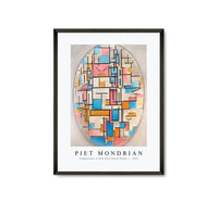 Piet Mondrian - Composition in Oval with Colour Planes 1 1914