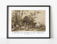 Cornelis ploos van amstel - Herder bij stal-1821