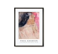 Paul Gauguin - A Tahitian Woman with a Flower in Her Hair 1891-1892