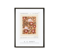 E.A.Seguy - Art Nouveau Flower pattern stencil print in oriental style