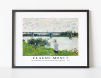 Claude Monet - The Promenade with the Railroad Bridge, Argenteuil 1874