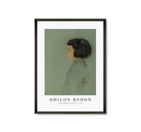 Odilon Redon - Young Woman in Profile 1910