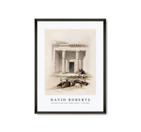 David roberts - Entrance to the caves of Beni Hasan-1796-1864