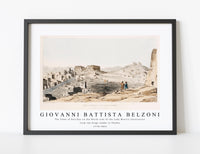 Giovanni Battista Belzoni - The Town of Bacchus on the North side of the Lake Moeris illustration from the kings tombs in Thebes 1778-1823