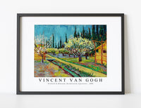 Vincent Van Gogh - Orchard in Blossom, Bordered by Cypresses 1888