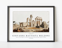 Giovanni Battista Belzoni - Ruins of the Temple at Erments illustration from the kings tombs in Thebes 1778-1823