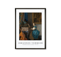 Johannes Vermeer - Young Woman Seated at a Virginal 1670-1672