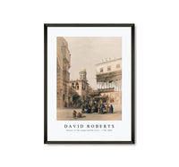David roberts - Bazaar of the coppersmiths Cairo-1796-1864