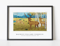 Maurice Pillard Verneuil - Cerfs from L'animal dans la décoration (1897)