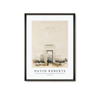 David Roberts - Great gateway leading to the Temple of Karnak Thebes-1796-1864