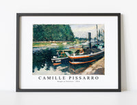 Camille Pissaro - Barges at Pontoise 1876