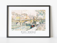 Paul Signac - Tugboat at the Pont Neuf, Paris (1923)
