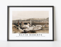 David Roberts - The gate of Citzenib looking towards the desert of Suez Cairo-1796-1864