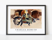 Charles demuth - Scene after Georges Stabs Himself with the Scissor-1916