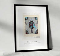 E.A.Seguy - Art Nouveau bird pattern pochoir print in oriental style