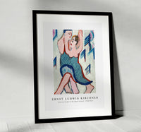 Ernst Ludwig Kirchner - Dancing Couple in the Snow, reverse 1928-1929