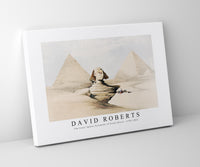 David Roberts - The Great Sphinx Pyramids of Gizeh (Giza)-1796-1864