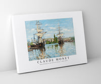 Claude Monet - Ships Riding on the Seine at Rouen 1872-1873